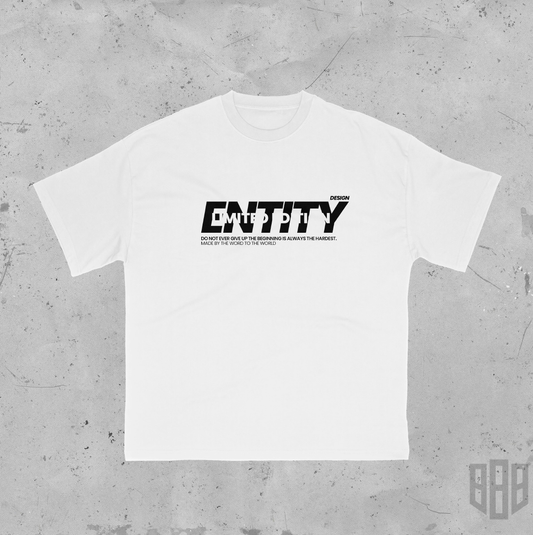 ORDER NOW: White Oversized T-Shirt – Limited Edition by ENTITY DESIGN